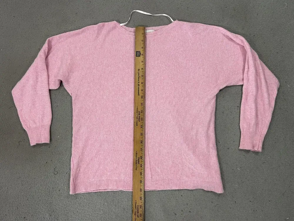 Bianco & Blu Sweater Womens Extra Large Pink Quit Luxury Coquette Cozy Soft